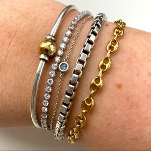 CZ by Kenneth Jay Lane mini tennis bracelet NWT